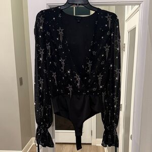 NBD Black Star Print Women's Top